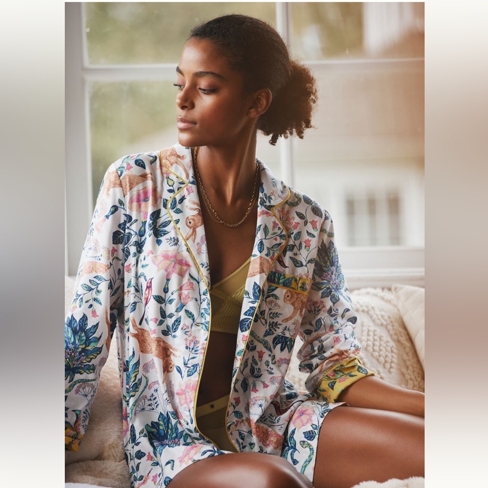 Anthropologie Kelly Louise Judd Forest Fable Flannel
Pajama Top